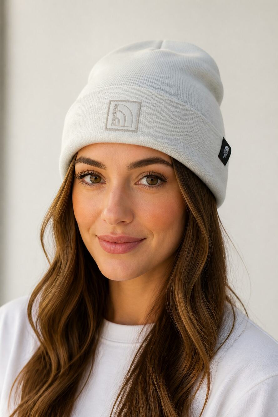 The North Face White Beanie Hat
